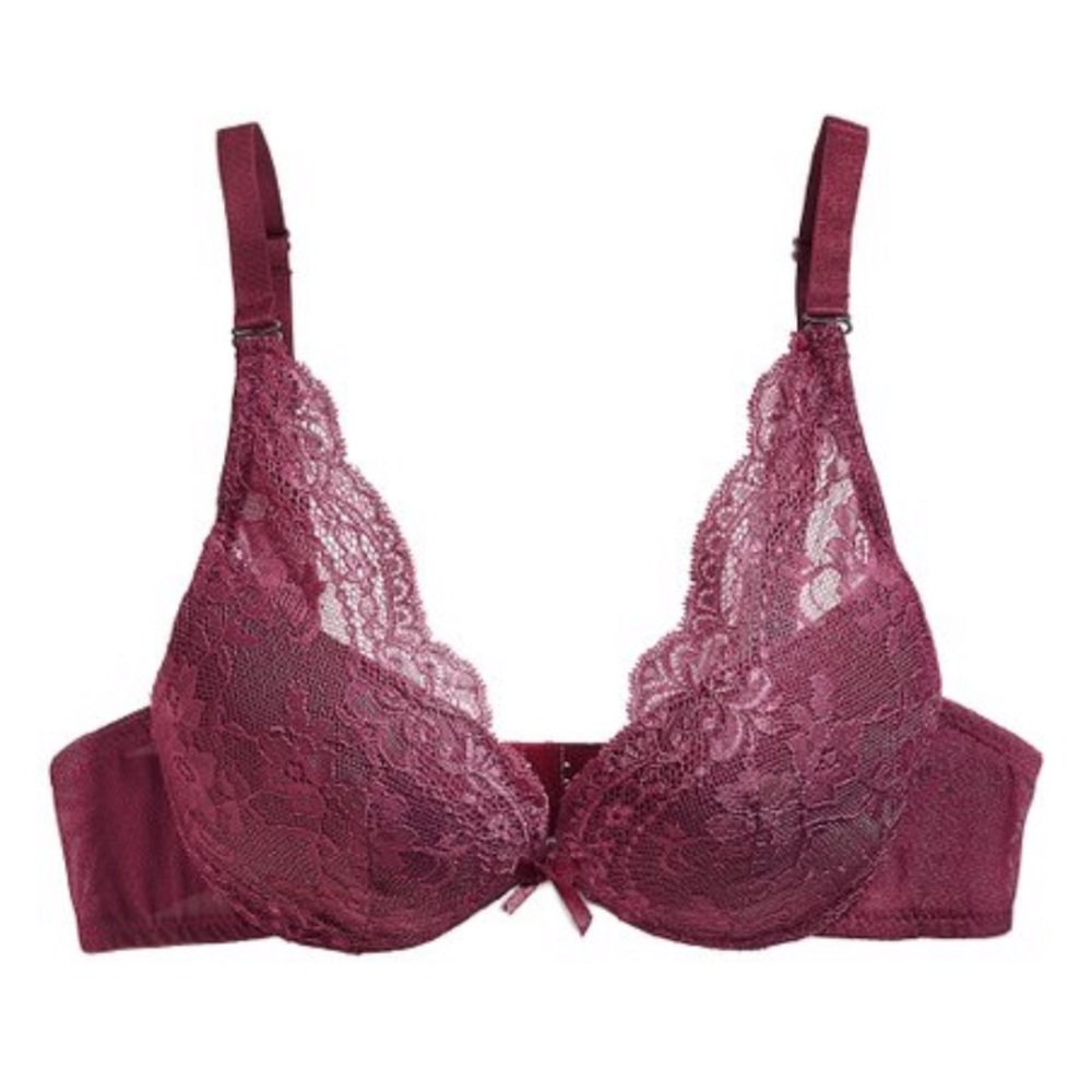 Lucia lace deep v bra 32C
